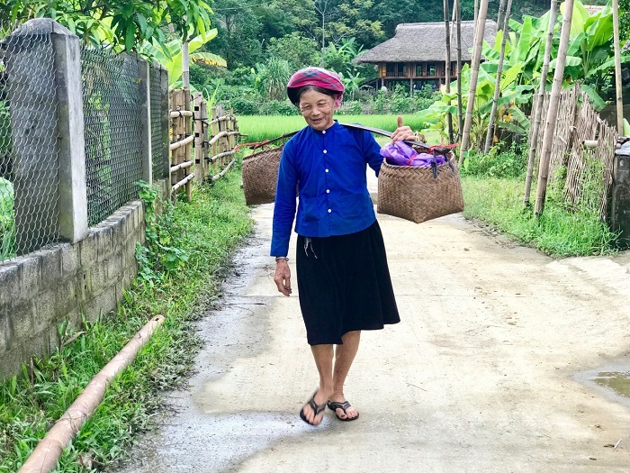 Une femme de l’ethnie Tày dans la vallée de Lam Thuong, province de Yên Bái