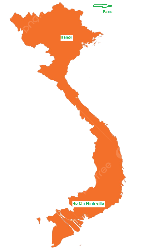 Carte du Vietnam